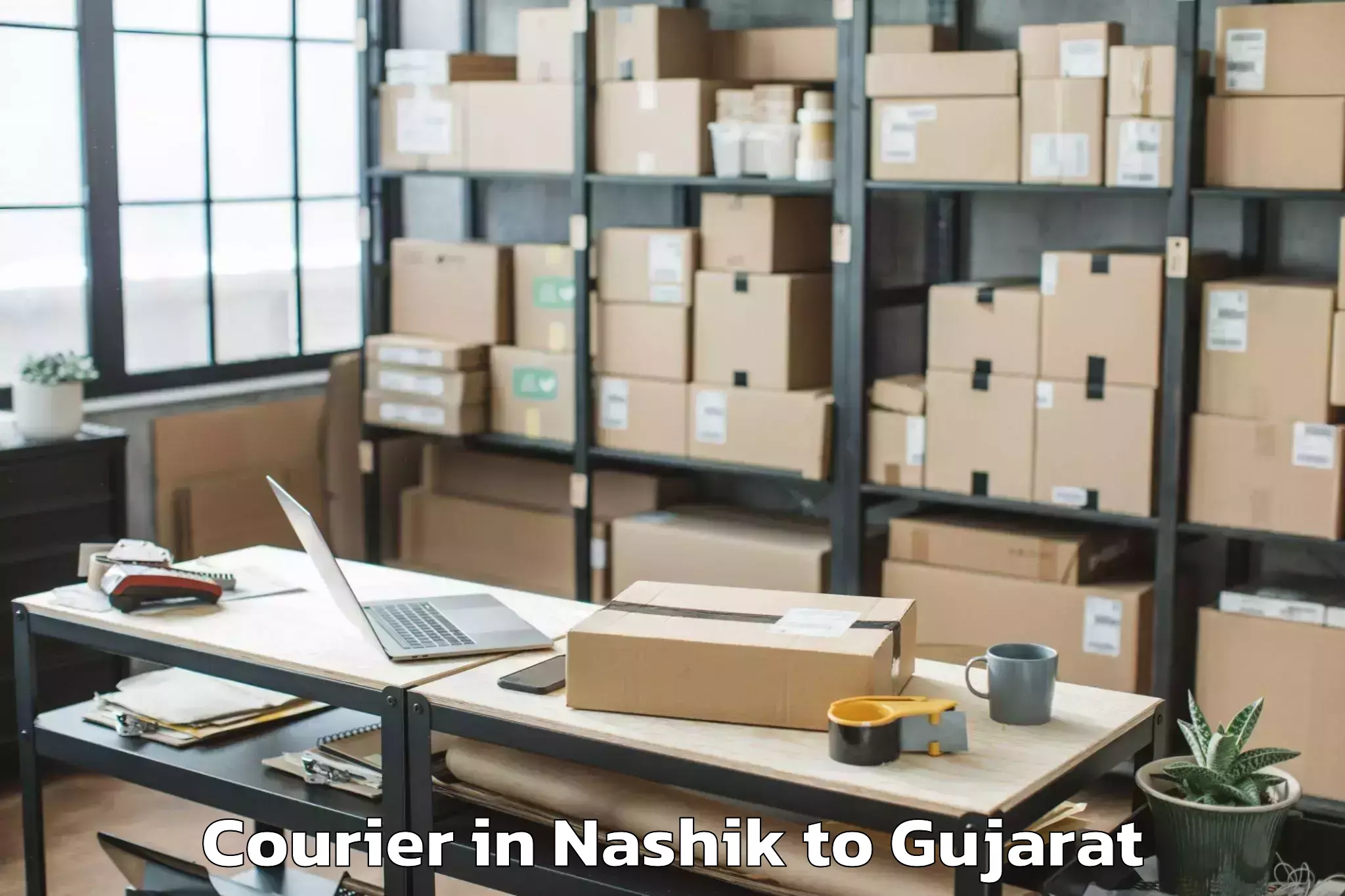 Book Your Nashik to Abrama Courier Today